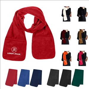 Cozy Pocketed Fleece Scarf